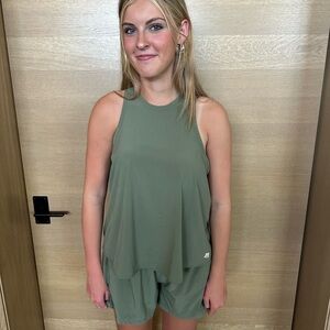 Vuori Green Tank and Shorts Set